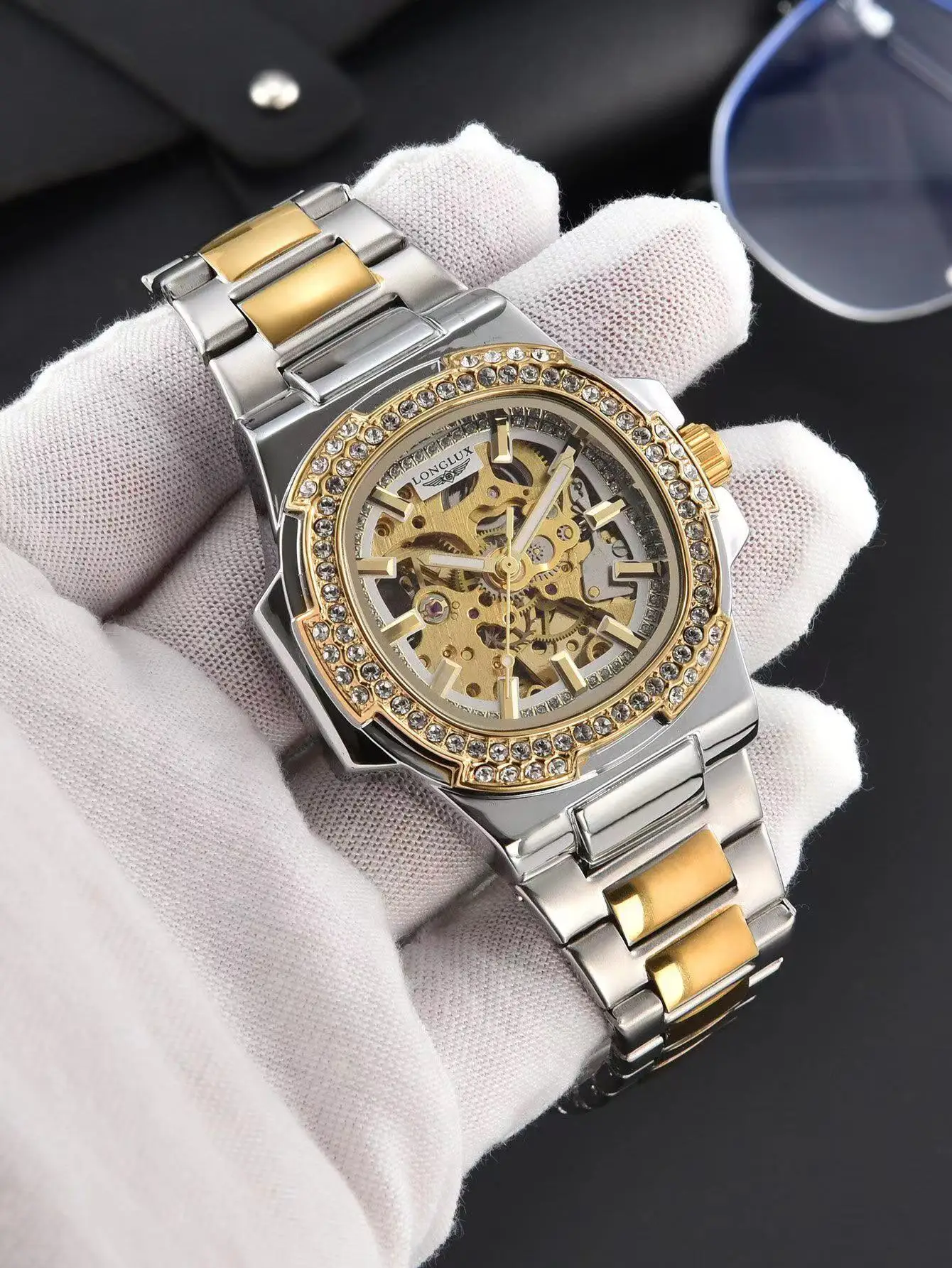 Rolex Watch Datejust - Relógio Masculino Automático LONGLUX de Luxo