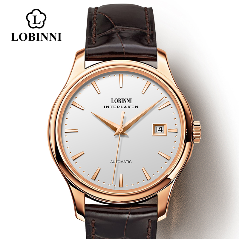 Seiko Watch Presage - Relógio Mecânico Masculino LOBINNI L12026 com