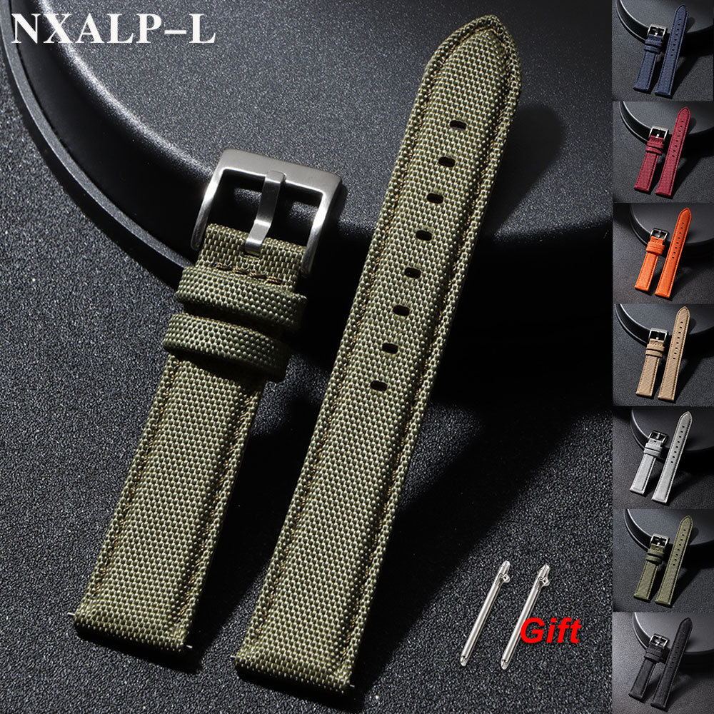 Canvas Strap Watch - Pulseira de relógio de couro de