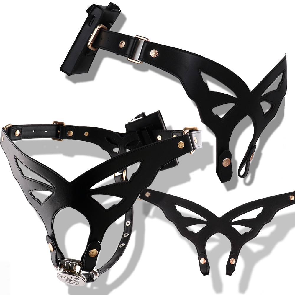 Leather Strap Quick Release - ANOSX Cinto de Castidade Masculino Elétrico