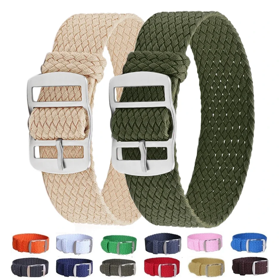 14mm 16mm 18mm 20mm 22mm Perlo - Perlon Strap Woven avaliação e preço