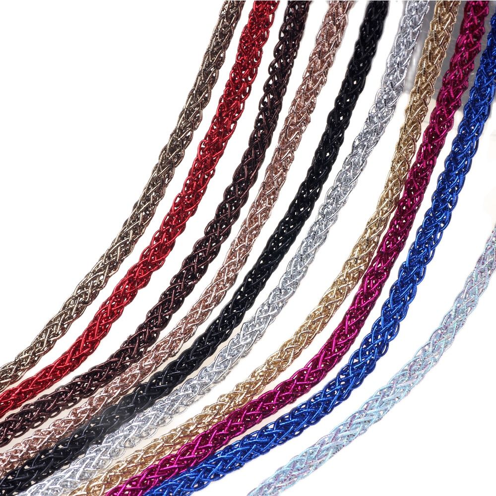 Olingart 4mm 5 m/lote ouro pra - Mesh Strap Metal avaliação e preço