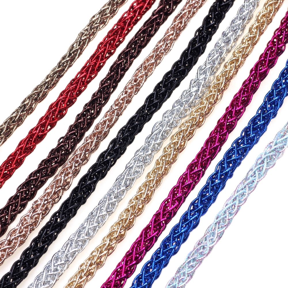 Olingart 4mm 5 m/lote ouro pra - Mesh Strap Metal avaliação e preço