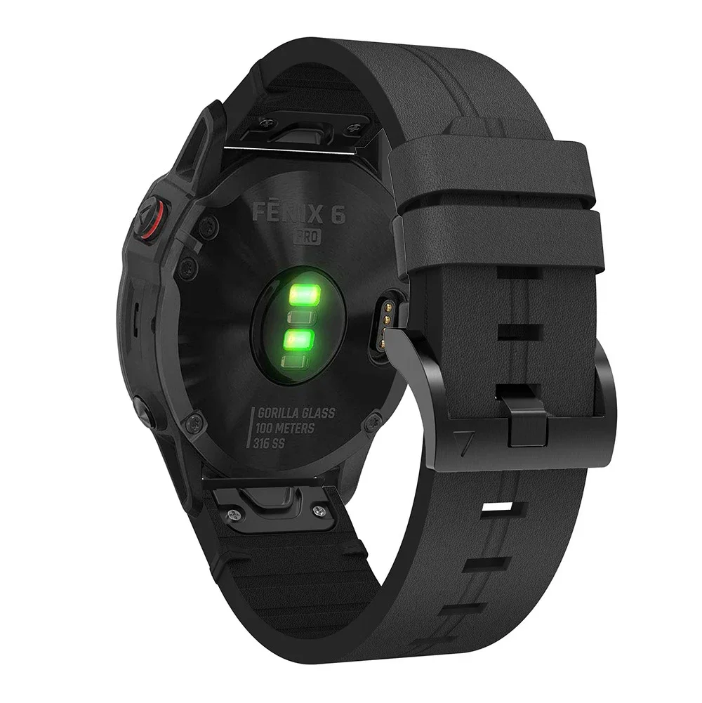 Pulseira de couro de 22mm 26mm - Leather Strap Quick Release avaliação e preço