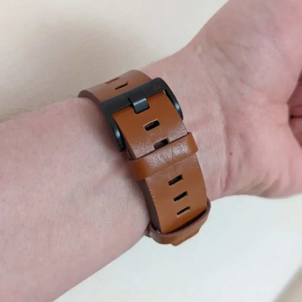 Pulseira de couro de 22mm 26mm - Leather Strap Quick Release avaliação e preço