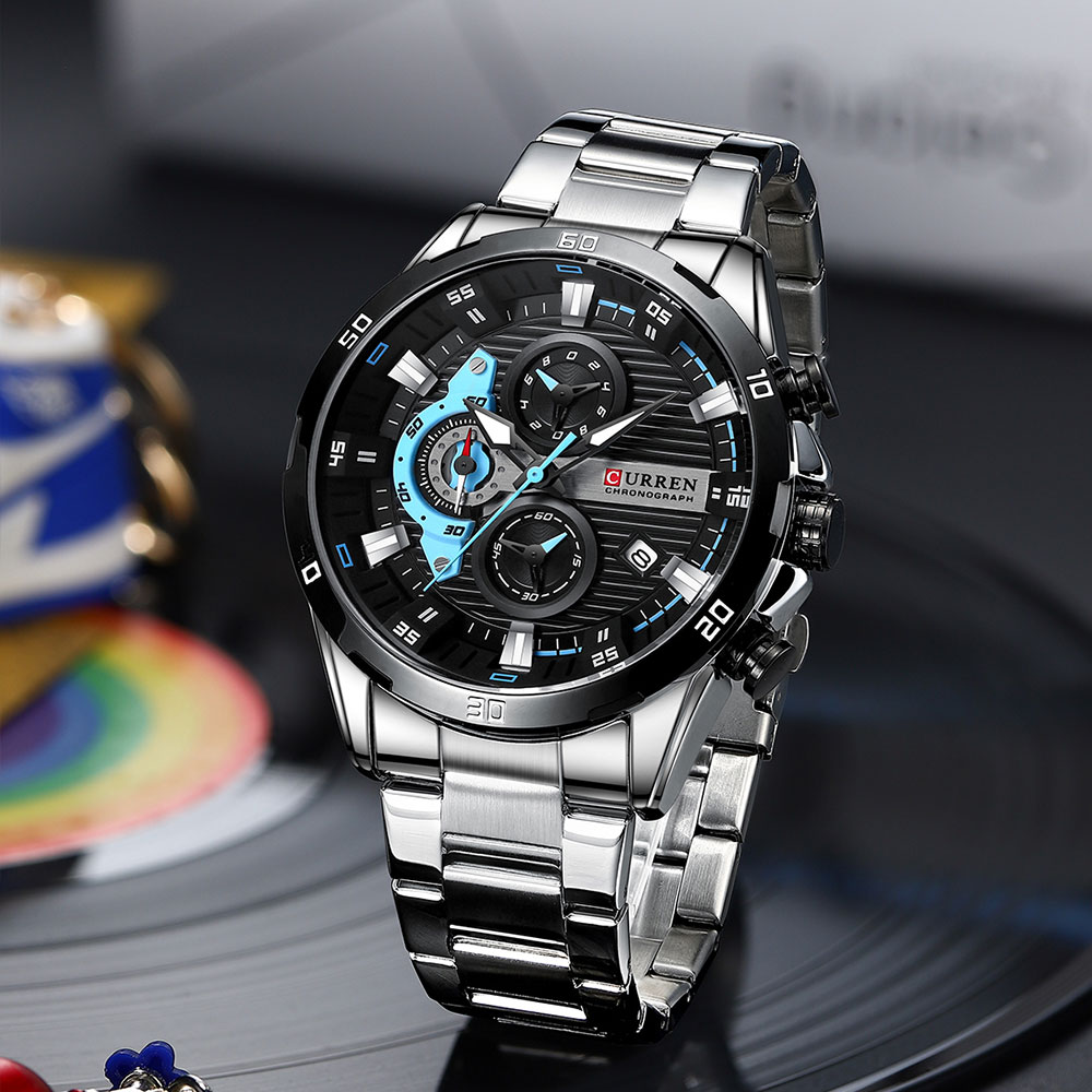 CURREN Relógios de aço inoxidá - Patek Philippe Watch Nautilus avaliação e preço