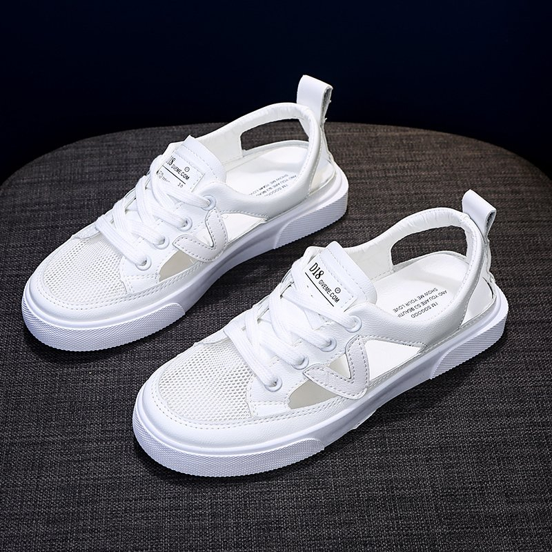Novo branco sapatos casuais fe - Mesh Strap Metal avaliação e preço