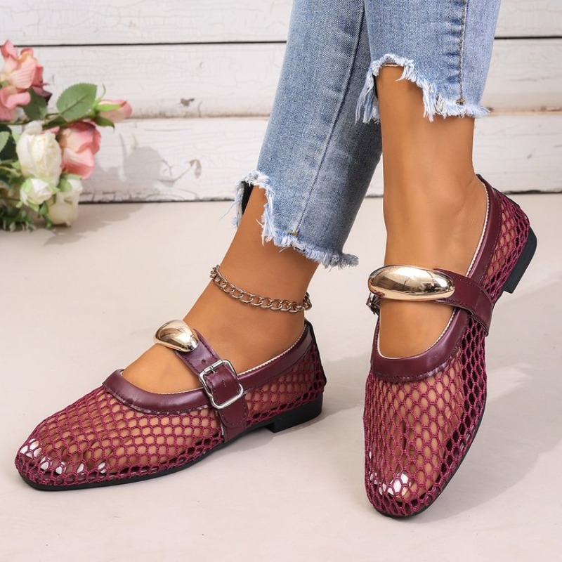 Novas Sandálias Femininas 2025 - Mesh Strap Metal avaliação e preço
