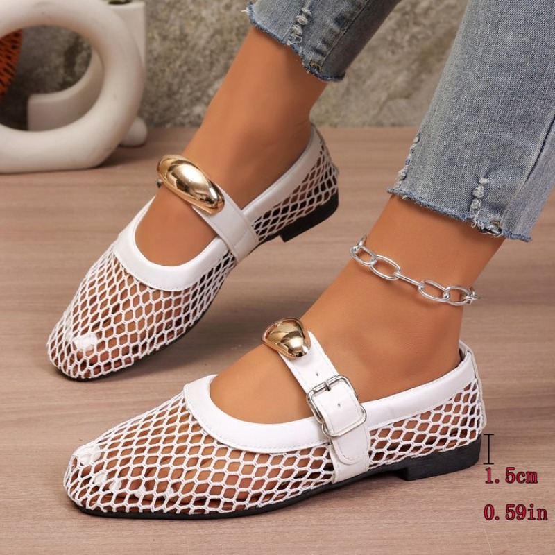 Novas Sandálias Femininas 2025 - Mesh Strap Metal avaliação e preço