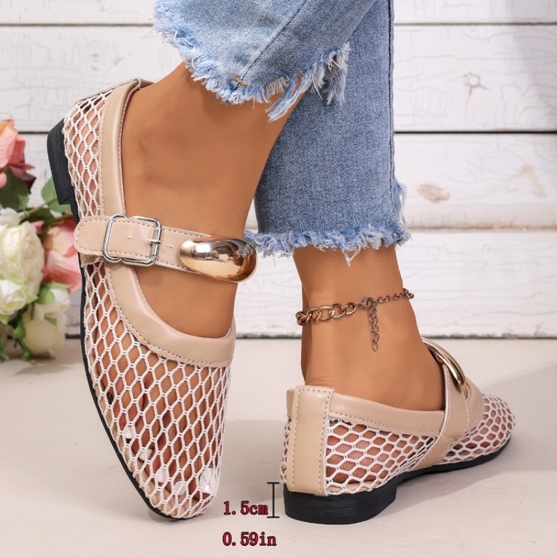 Novas Sandálias Femininas 2025 - Mesh Strap Metal avaliação e preço