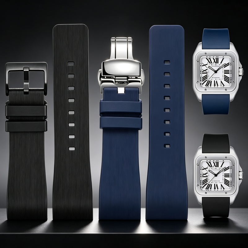 Pulseira de Silicone para Reló - Cartier Watch Santos avaliação e preço