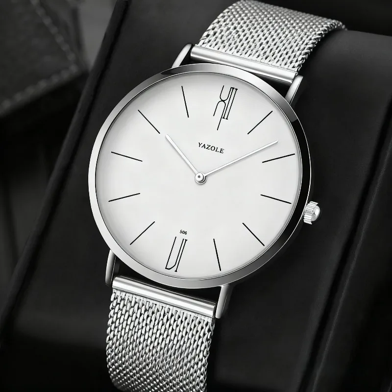 Relógio masculino minimalista, - Mesh Strap Metal avaliação e preço