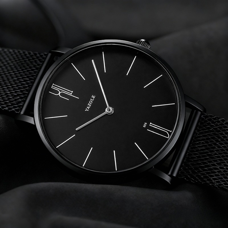 Relógio masculino minimalista, - Mesh Strap Metal avaliação e preço