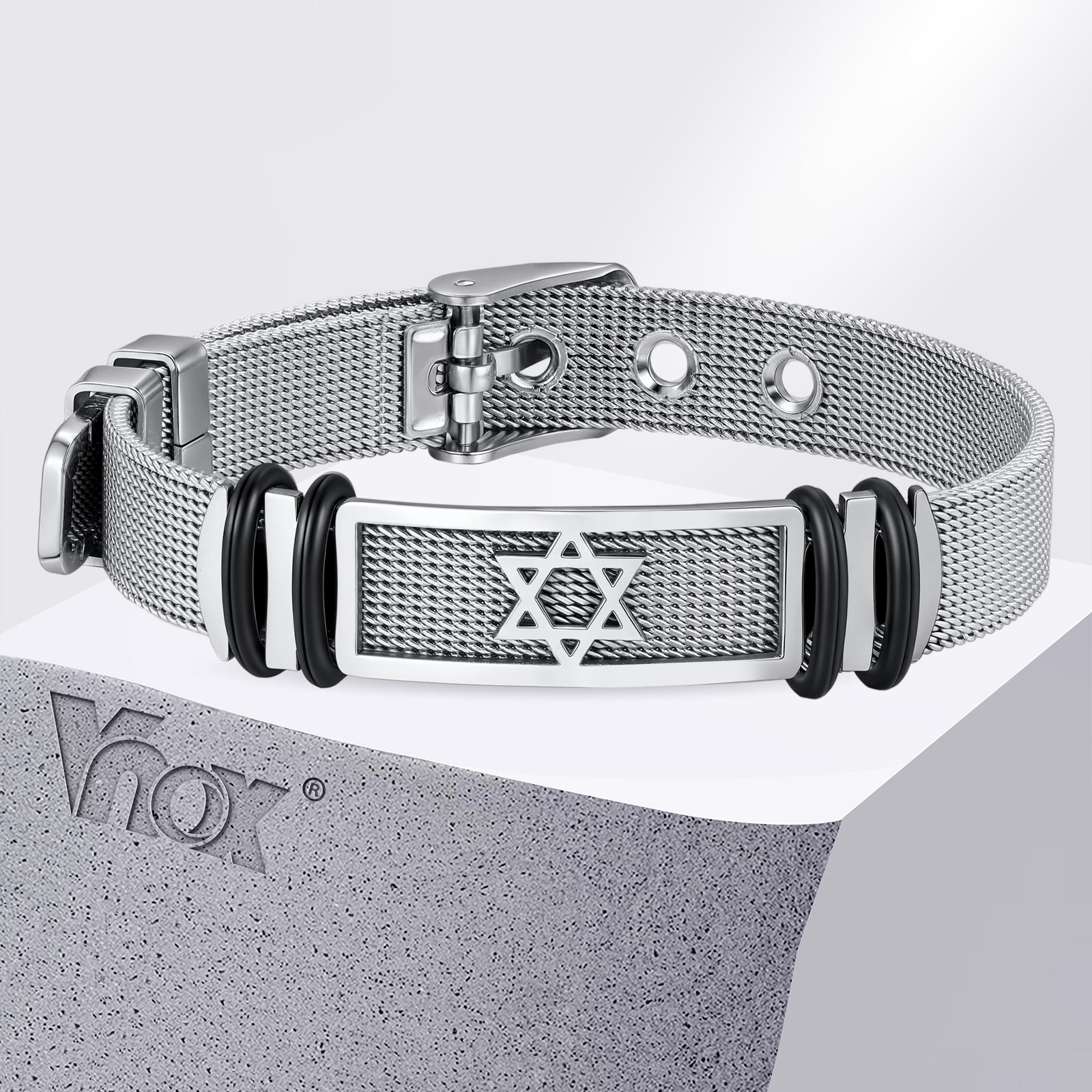 Pulseira Estrela Hexagrama Vno - Mesh Strap Metal avaliação e preço