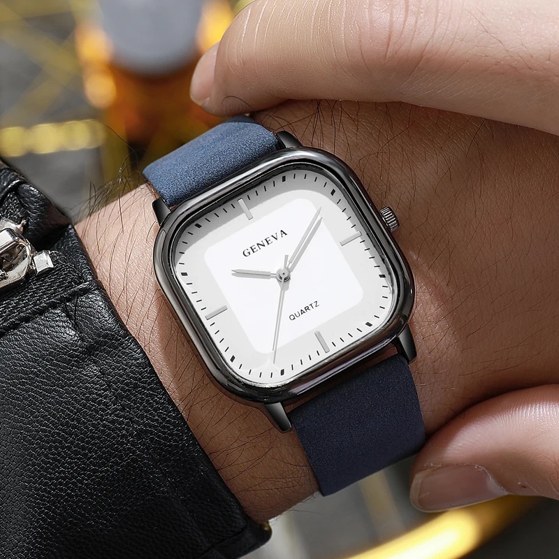 Relógio masculino clássico com - Leather Watch Band Men avaliação e preço